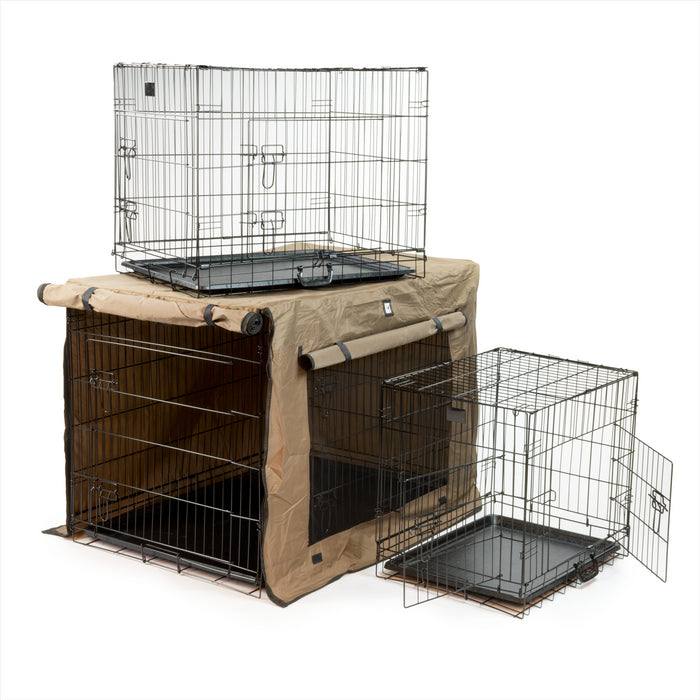 KCT Folding Pet Crate with Fabric Cover