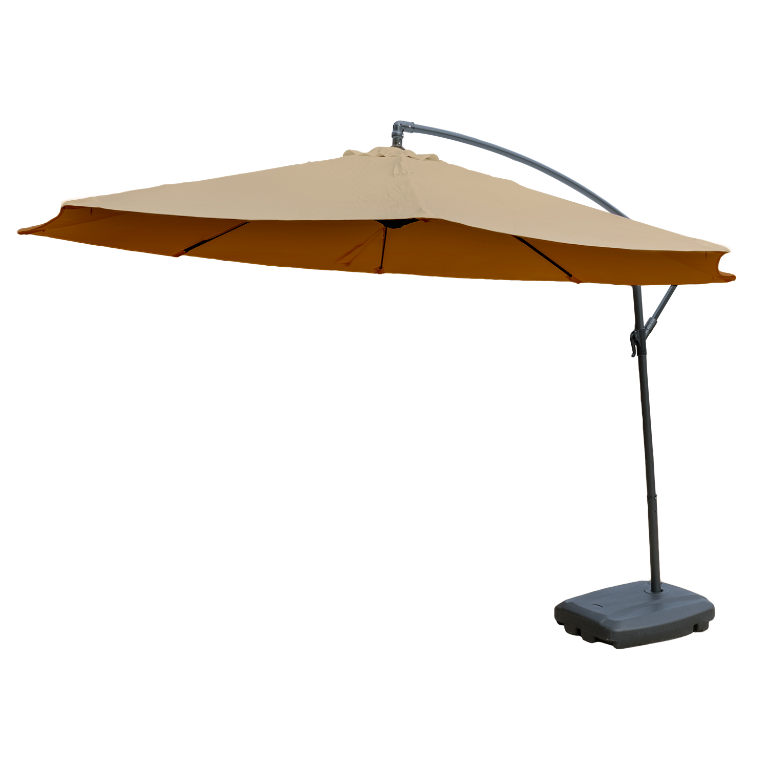 KCT 3m Large Cantilever Garden Parasols with Base and Cover Kit