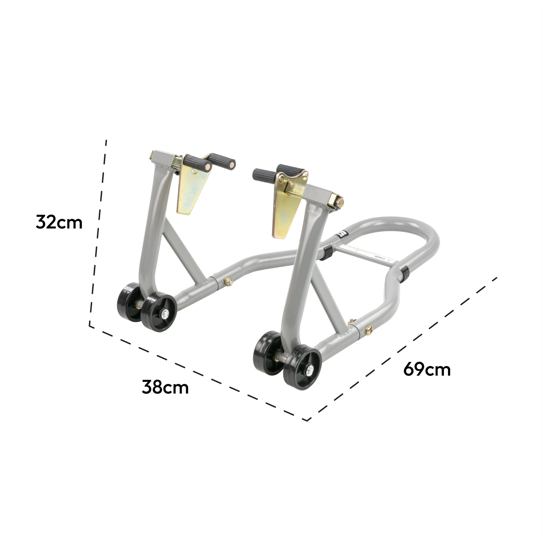 KCT Motorbike Front & Rear Heavy Duty Paddock Stand + Tyre Warmer Covers Combo