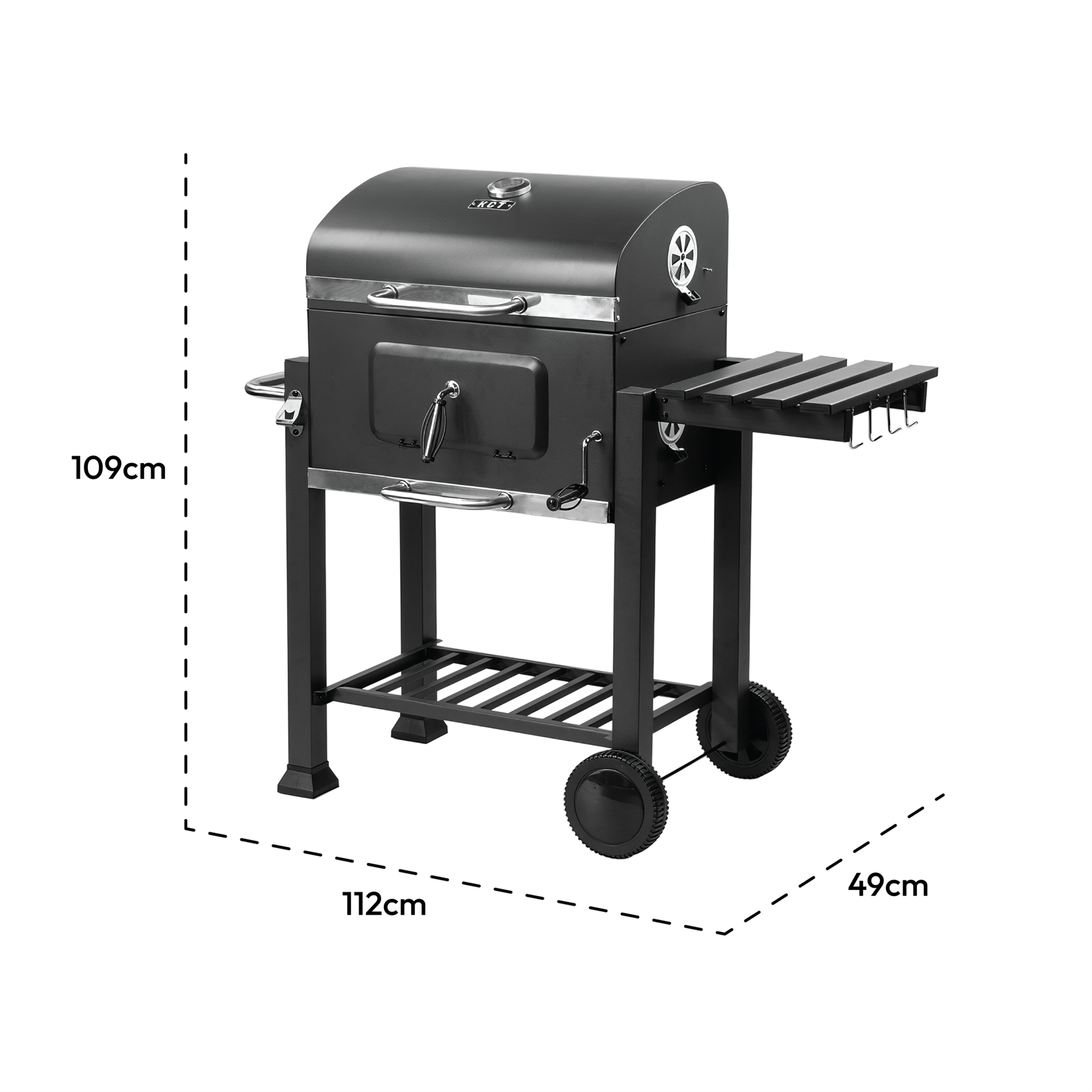 KCT Deluxe Charcoal BBQ Grill with Tool Set