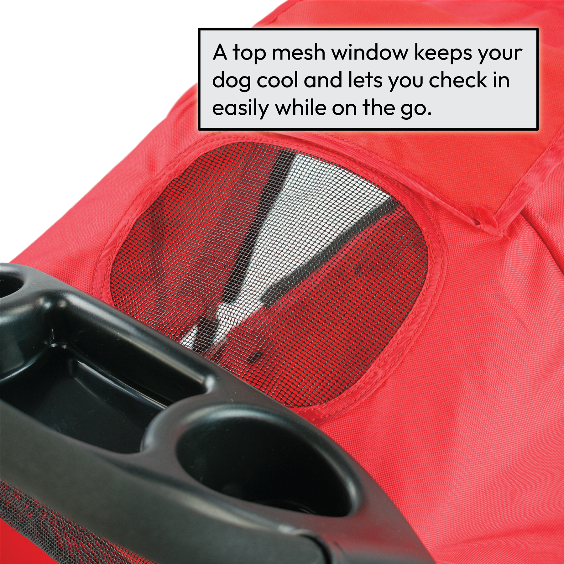 KCT Hooded Pet Stroller with Storage