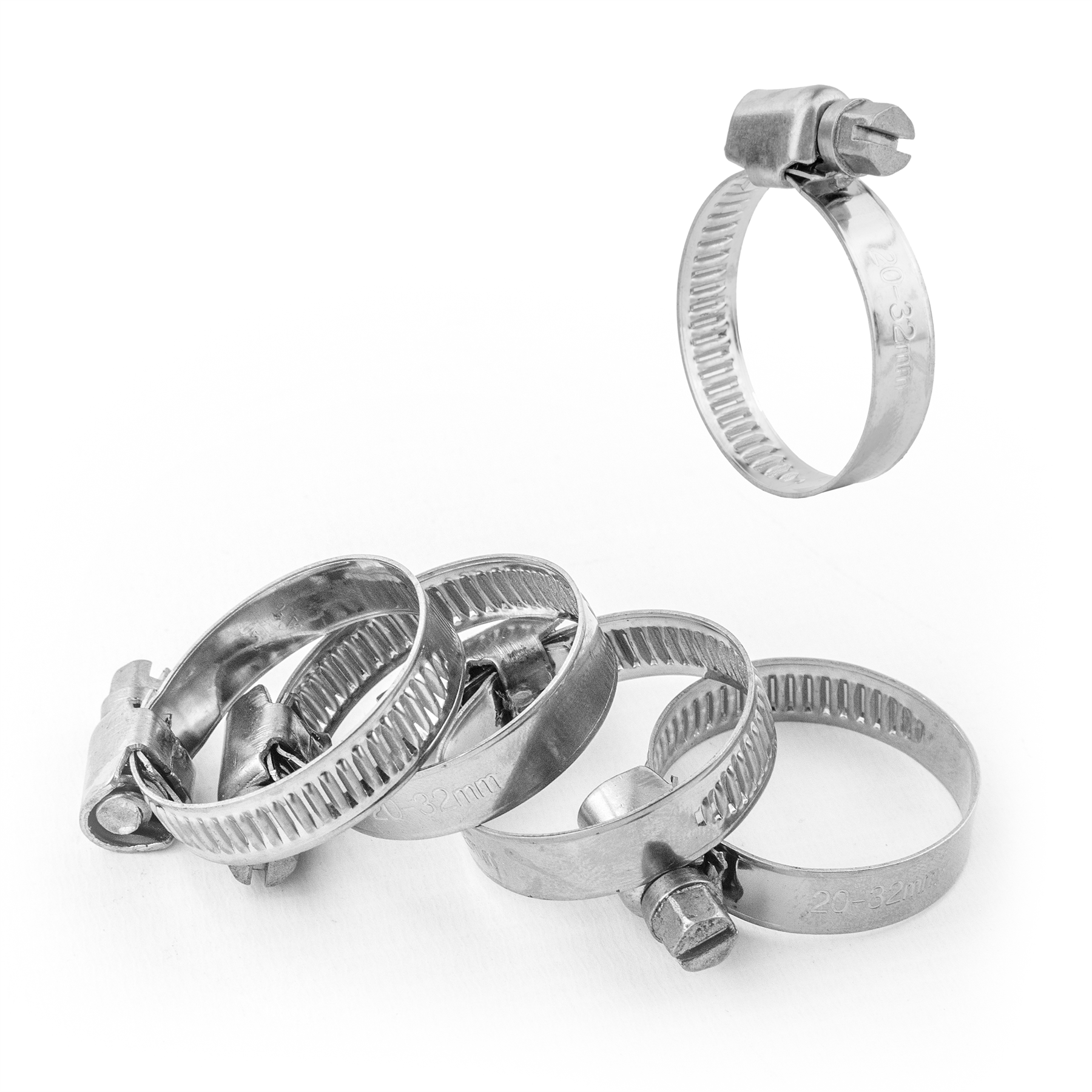 KCT Stainless Steel Hose Pipe Clip Tube Clamps for All types of Hose