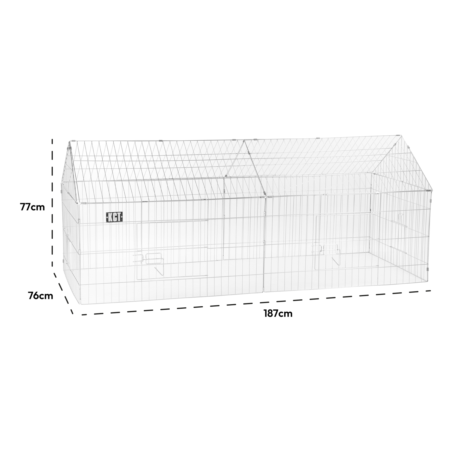KCT Enclosed Metal Pet Playpen Runs