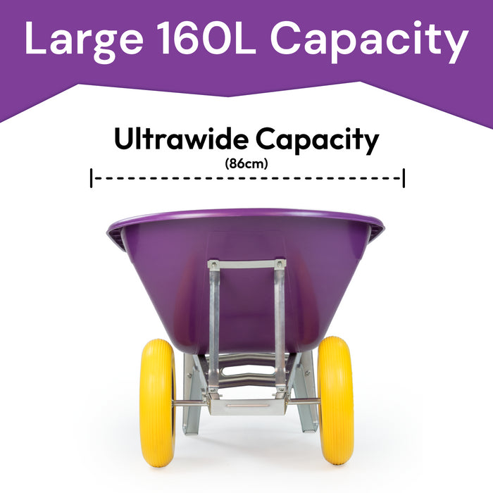 KCT 160L XL Twin Wheelbarrow