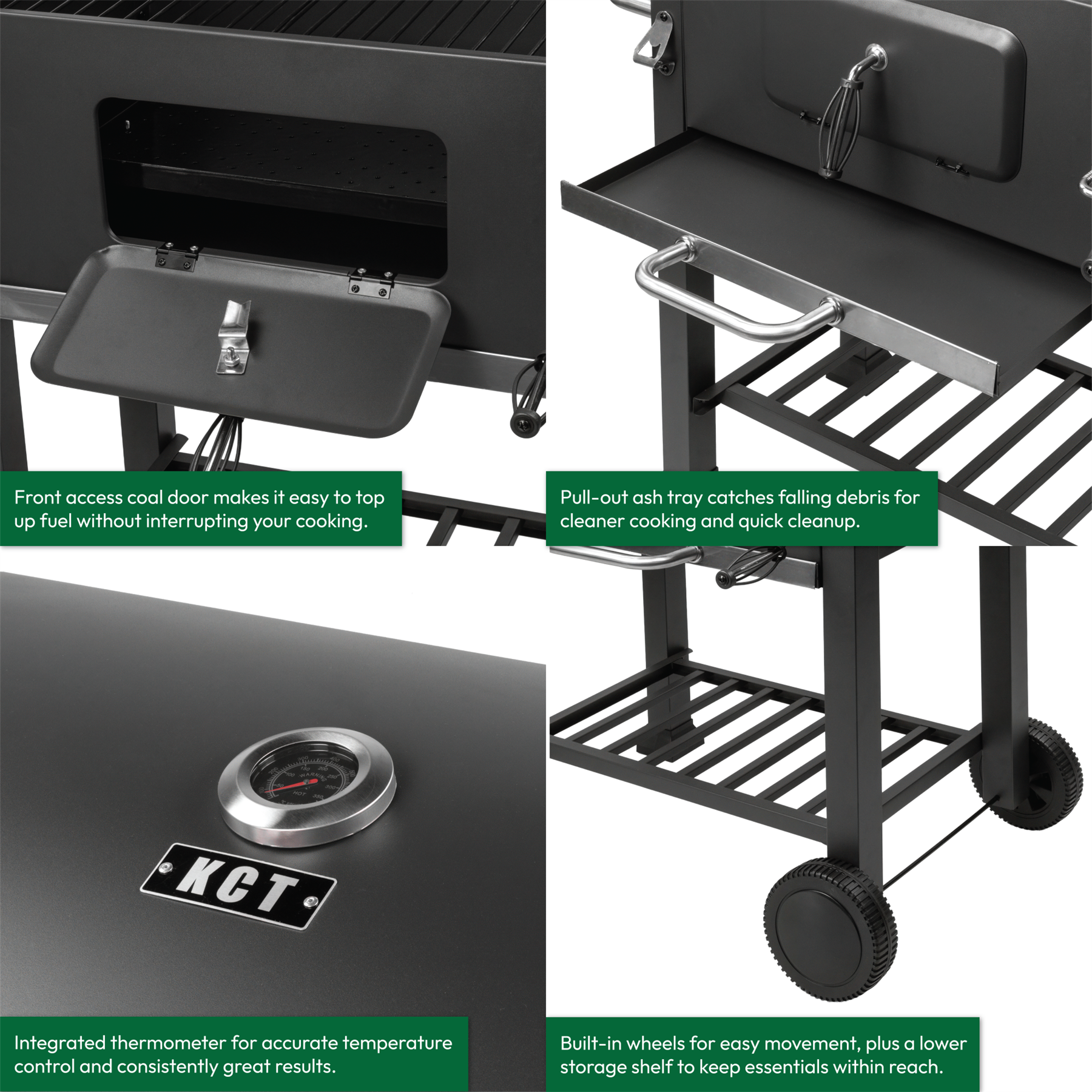 KCT Deluxe Charcoal BBQ Grill