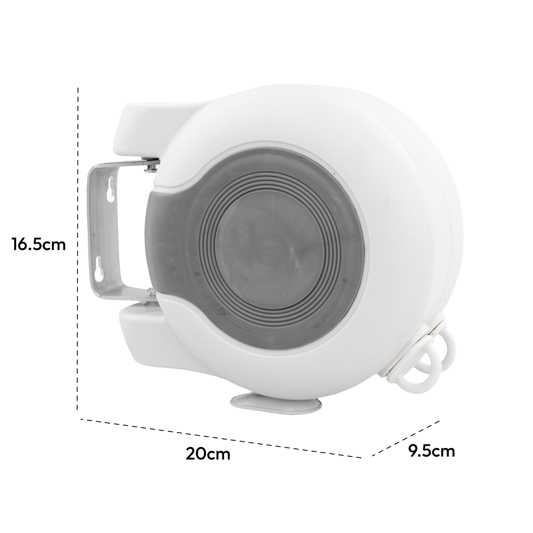 KCT Twin Wall Mountable Retractable Washing Line