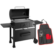 KCT XXL Charcoal BBQ Grill & Smoker with Utensil Tool Kit