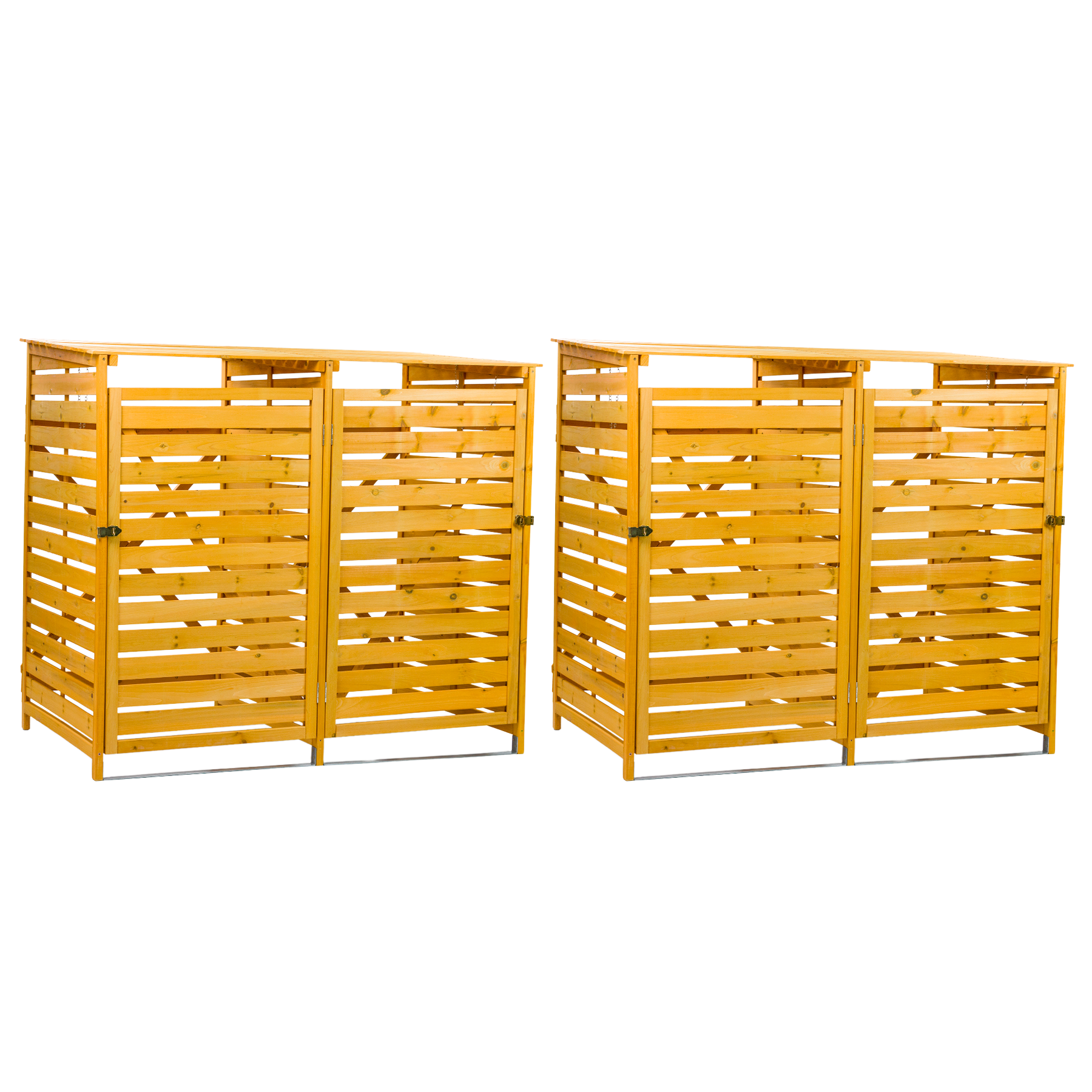 KCT Double Wheelie Bin Store - 2 Pack