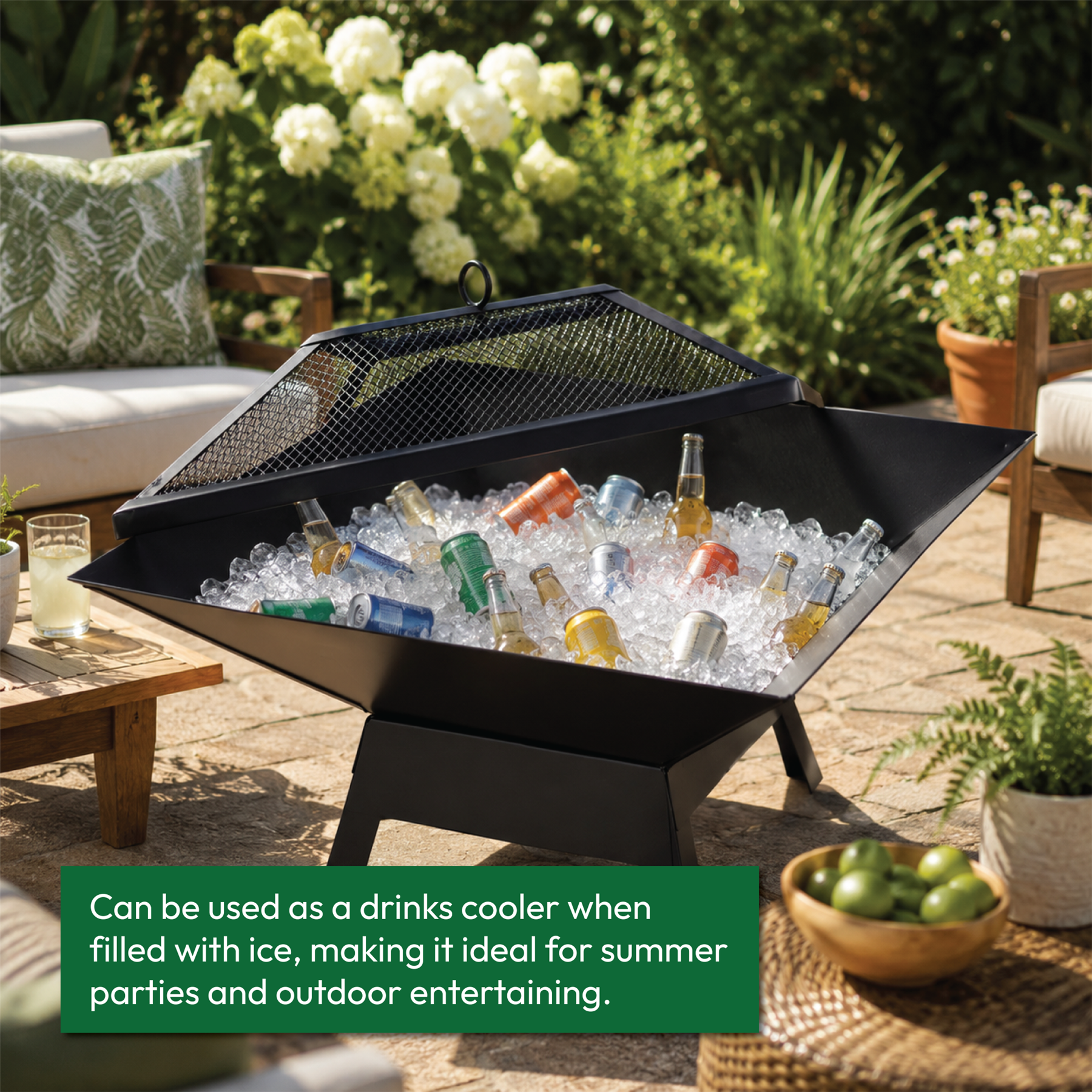 Contemporary Square Fire Pit - KCT