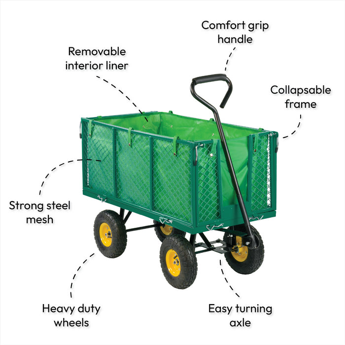 KCT Extra Large Heavy Duty Garden Trailer