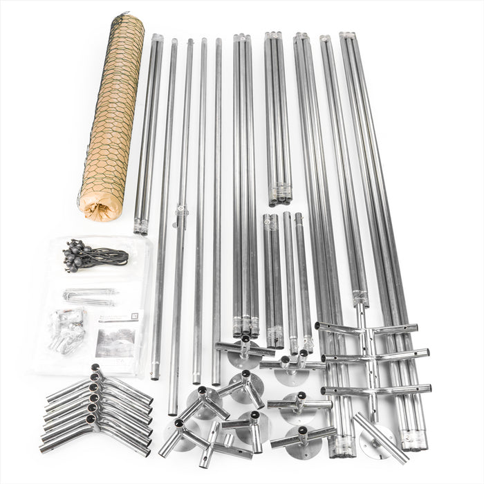 KCT Galvanised 4x3m Walk In Chicken Pet Run