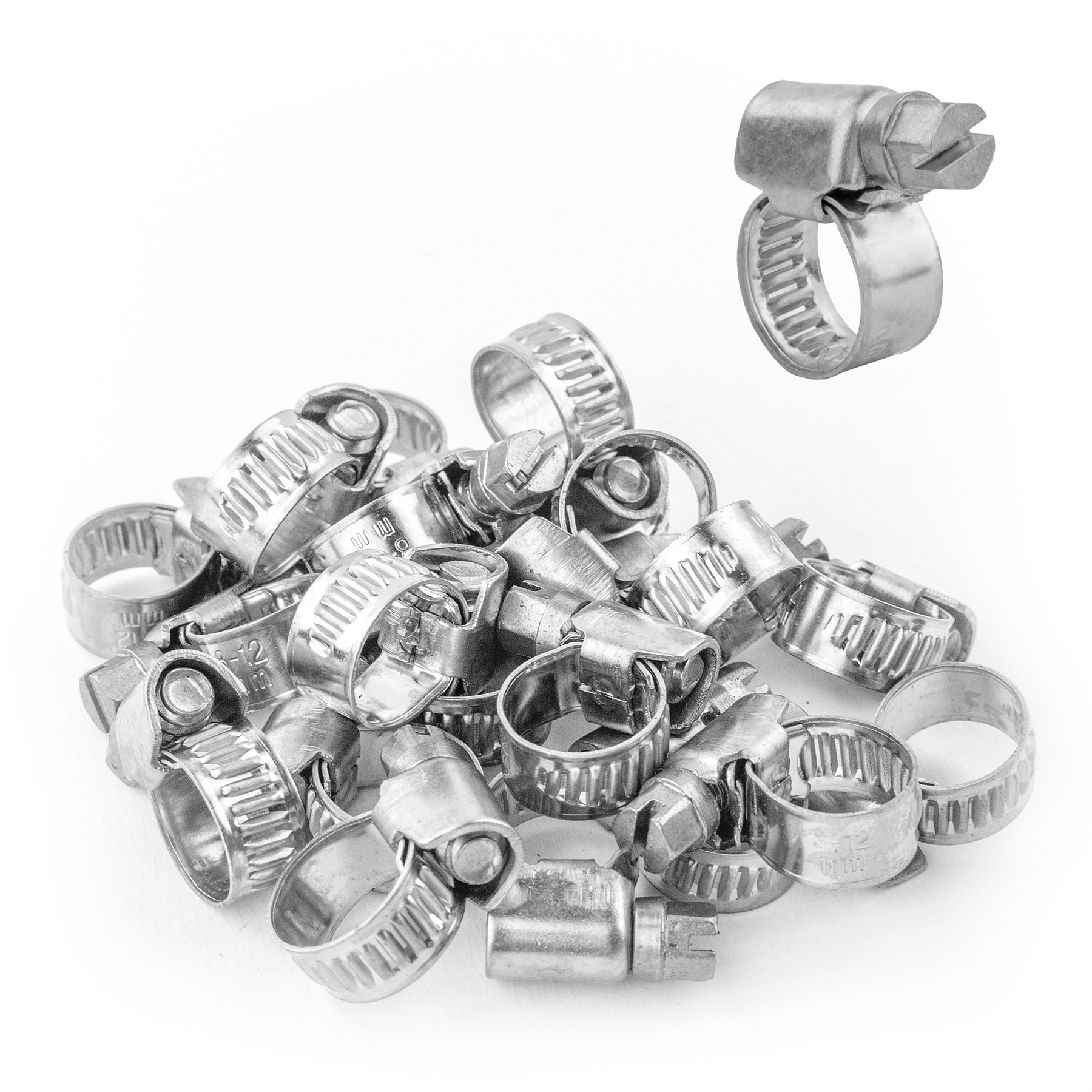 KCT Stainless Steel Hose Pipe Clip Tube Clamps for All types of Hose