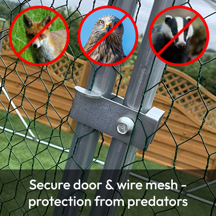 KCT Galvanised 4x3m Walk In Chicken Pet Run