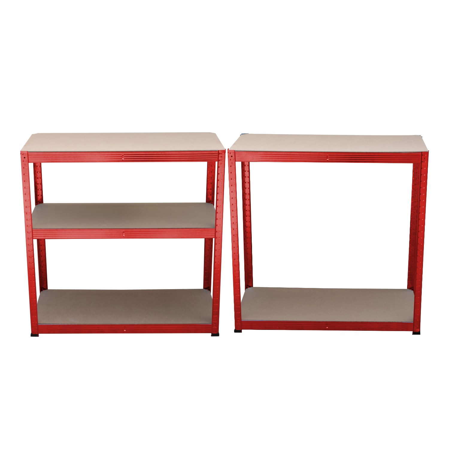 KCT 5 Tier Red Metal Shelving Unit