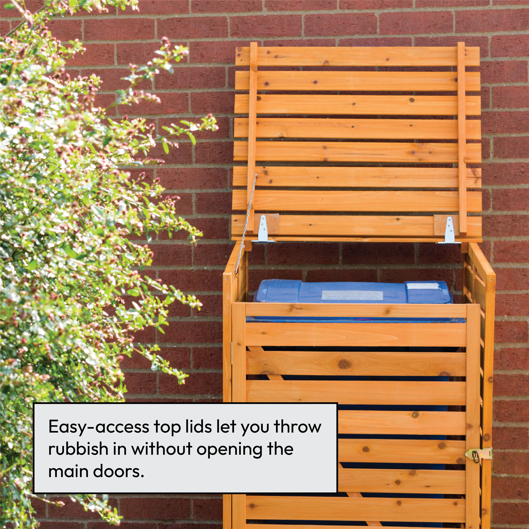 KCT Single Wheelie Bin Storage Shed