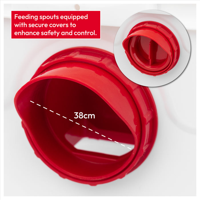 10KG/10L Raised Chicken Feeder & Waterer Set