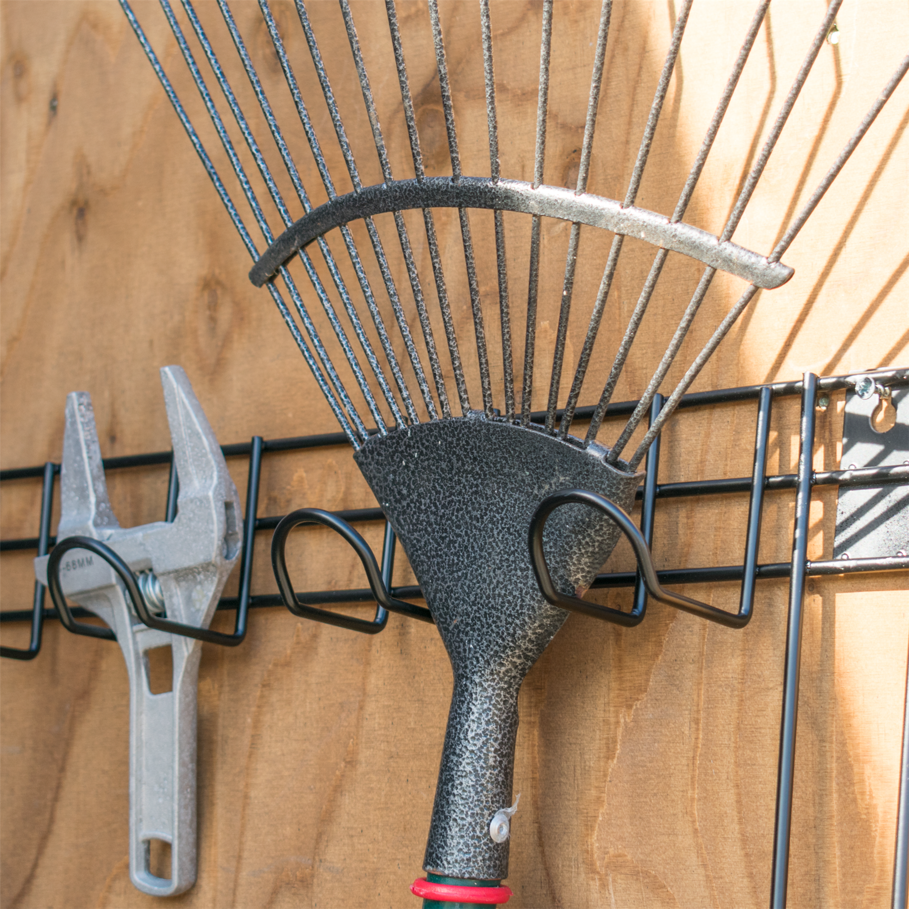 KCT 2 Tier Shed Door Tool Rack Storage