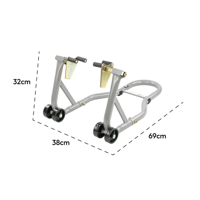 MSW Motorcycle Wheel Stand - 2 Pcs. - For Front And Rear Wheels - Fork