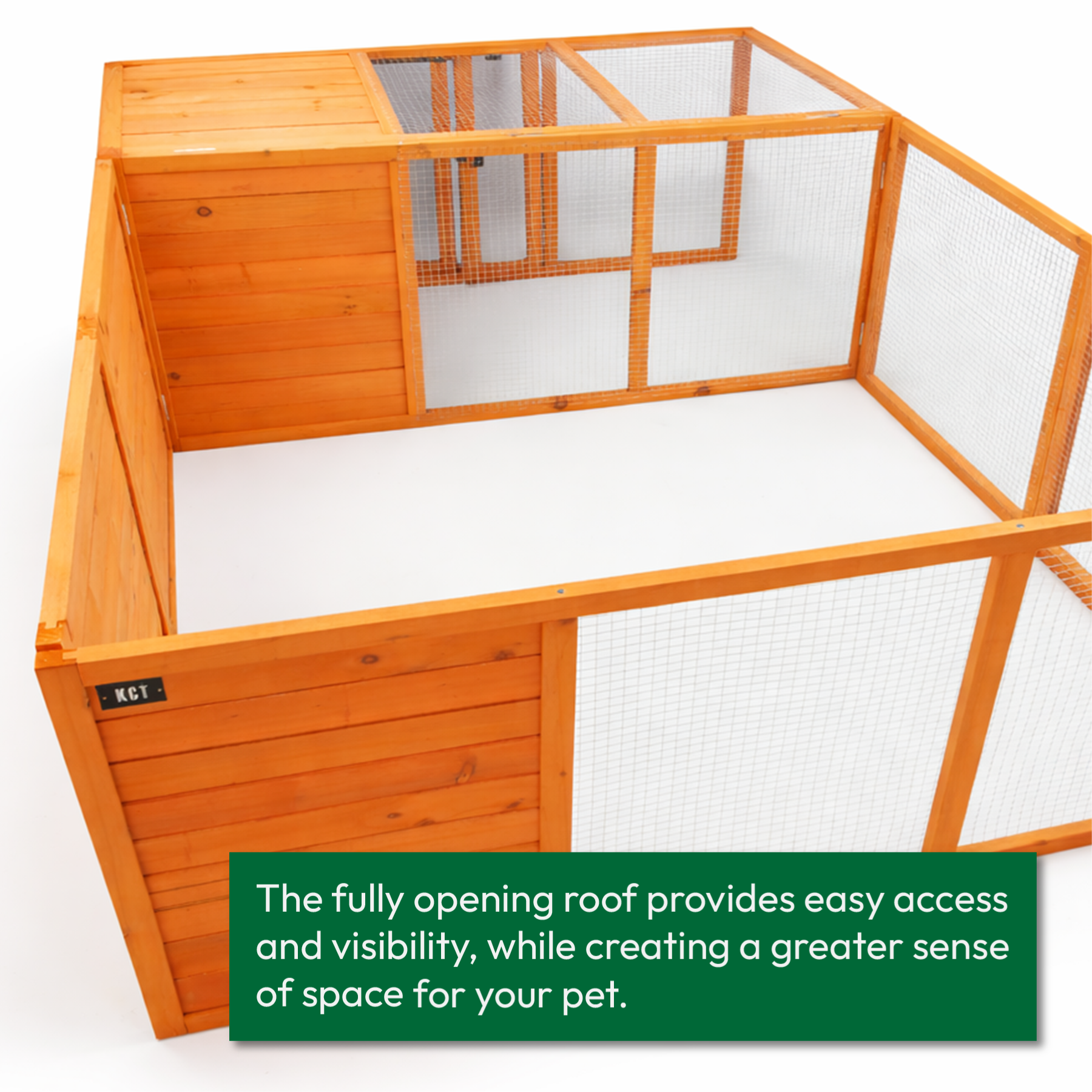 KCT 4x4 Square Wooden Rabbit Pet Run