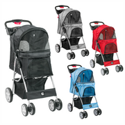 KCT Hooded Pet Stroller with Storage