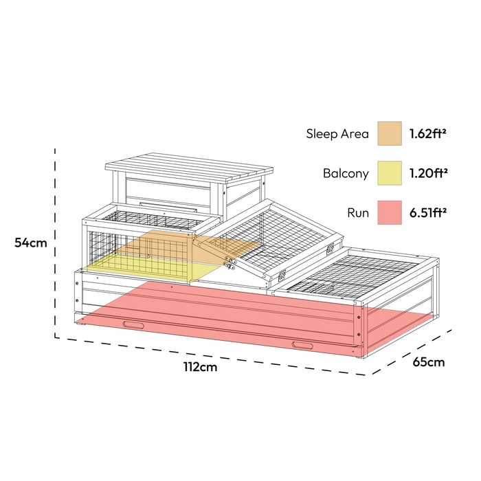 KCT Wooden Tortoise House and Run