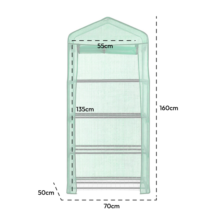 KCT 4 Tier Mini Greenhouse Replacement Cover