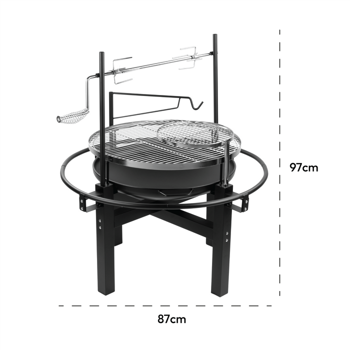 KCT Outdoor BBQ Grill with Rotisserie