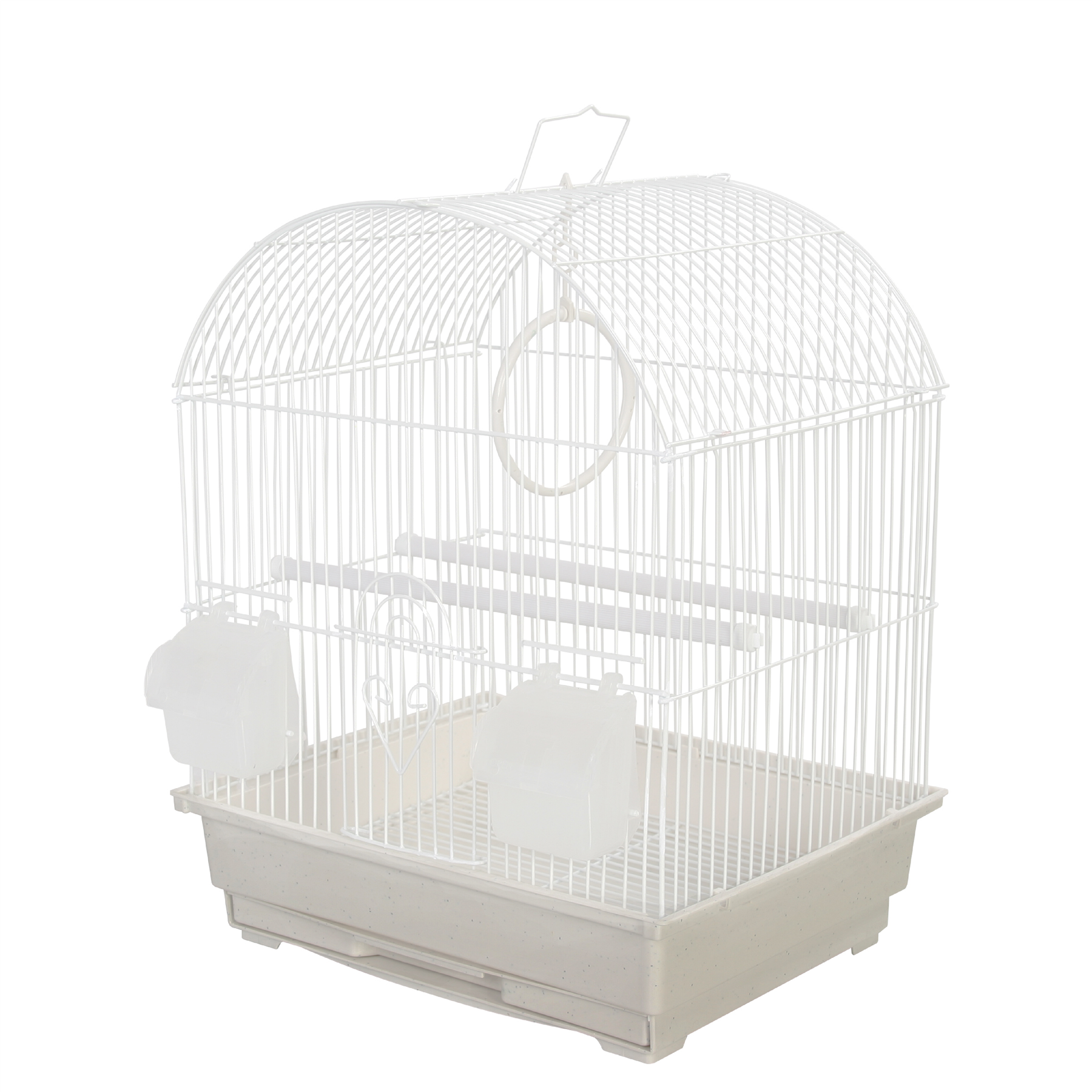 KCT Rosario Small Exotic Bird Travel Cage - White