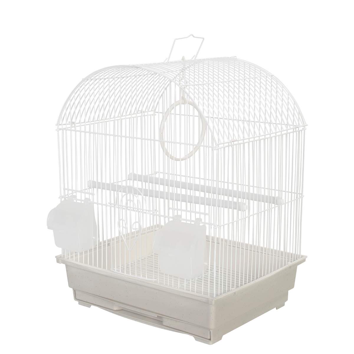 KCT Rosario Small Exotic Bird Travel Cage - White