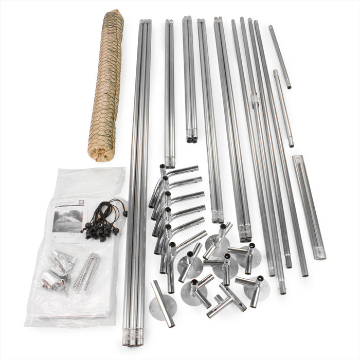 KCT 2x3m Walk in Galvanised Chicken Pet Run