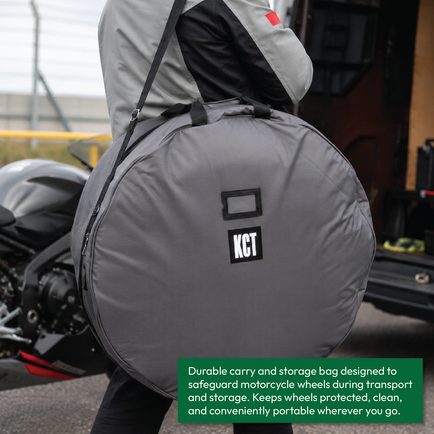 KCT Motorcycle Front & Rear Wheel Bags