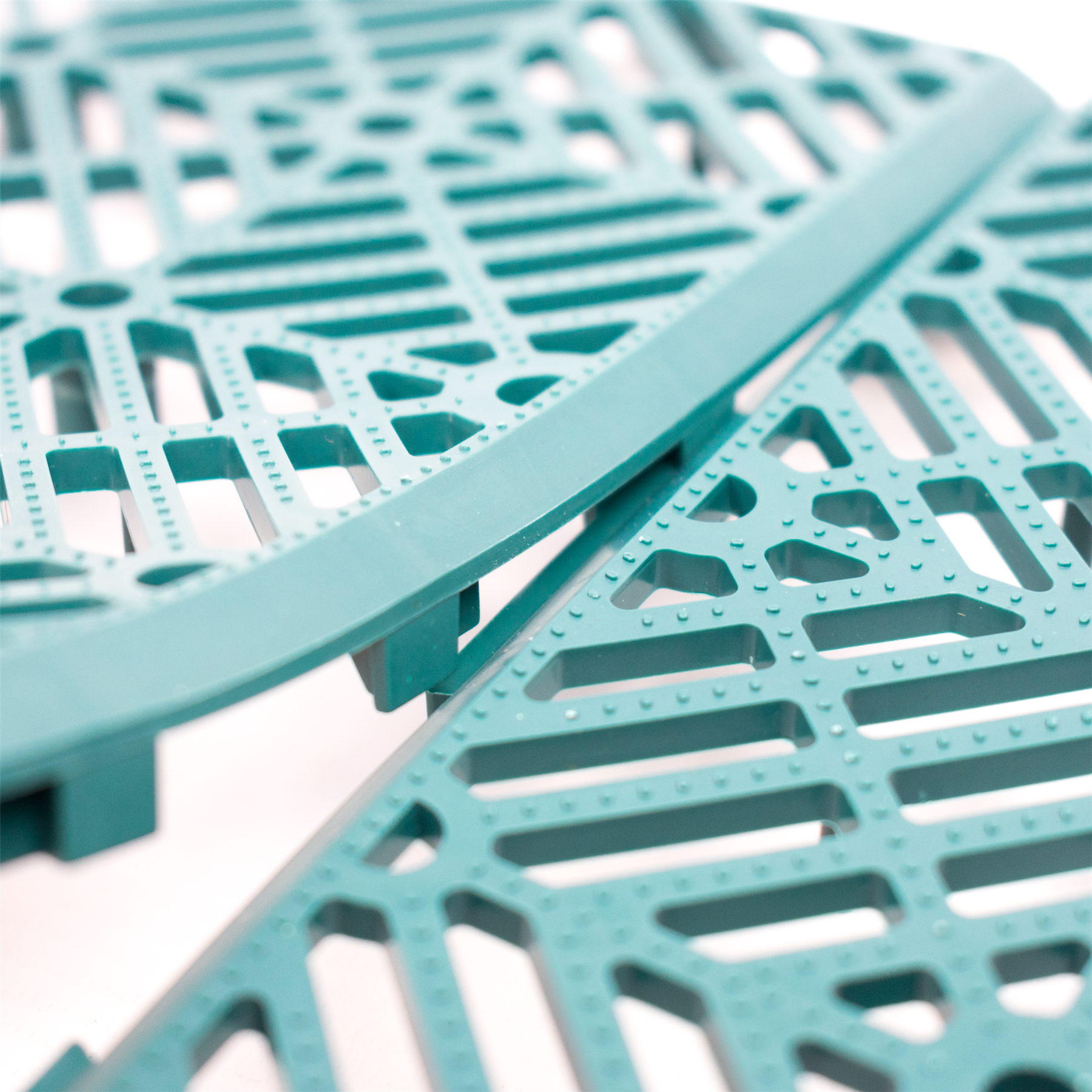 KCT Green Garden Path and Patio Decking Interlocking Tiles - 5 Pieces