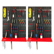 KCT 3pcs Wall Mount Storage Organiser - 2 Pack
