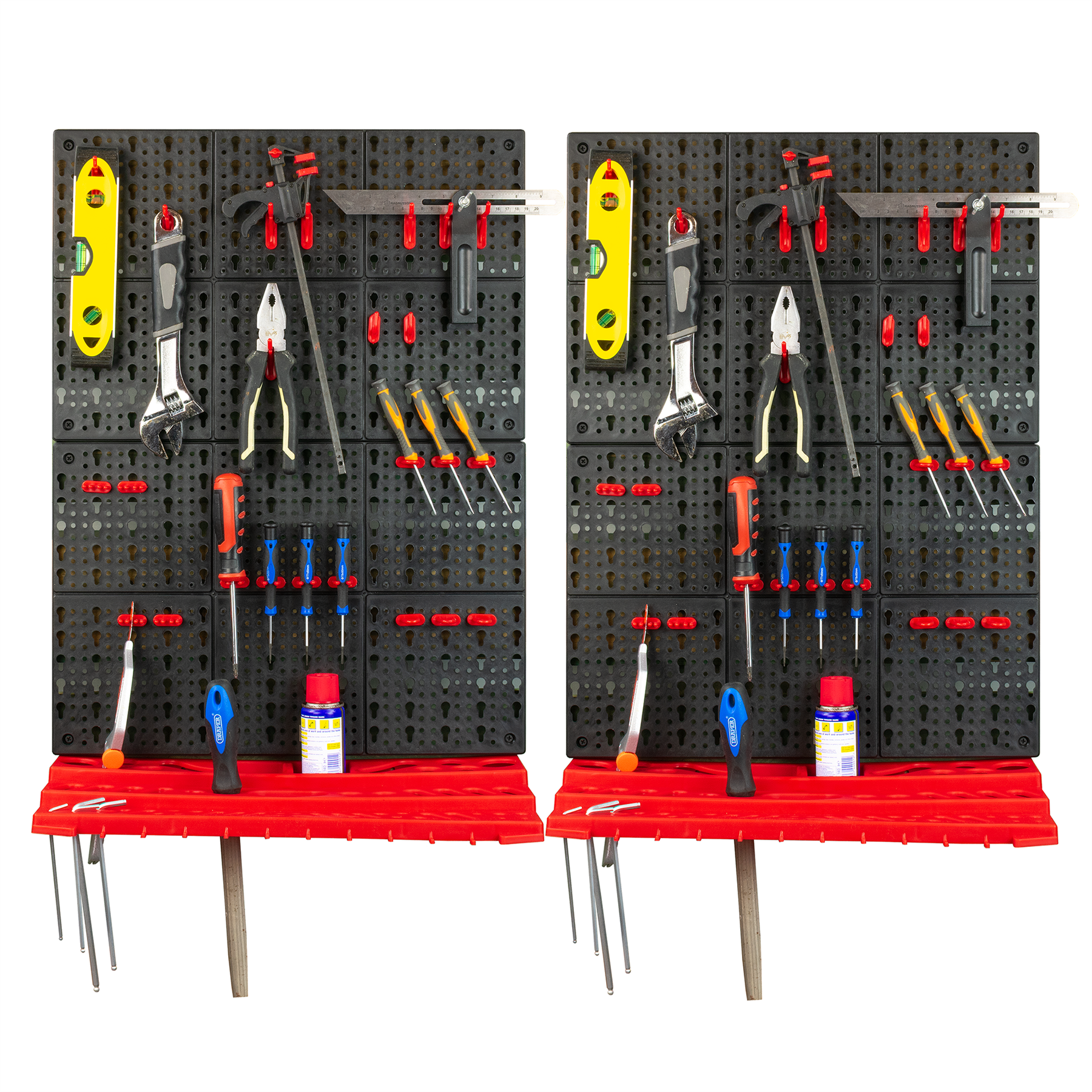 KCT 3pcs Wall Mount Storage Organiser - 2 Pack