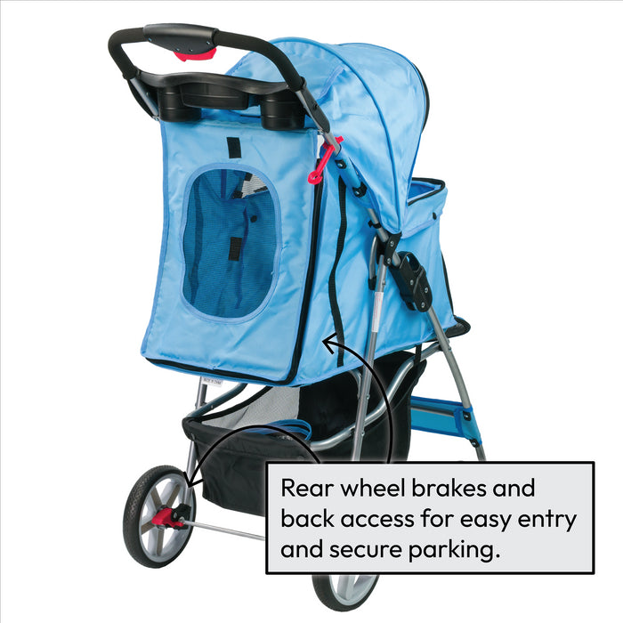 KCT Hooded Pet Stroller with Storage