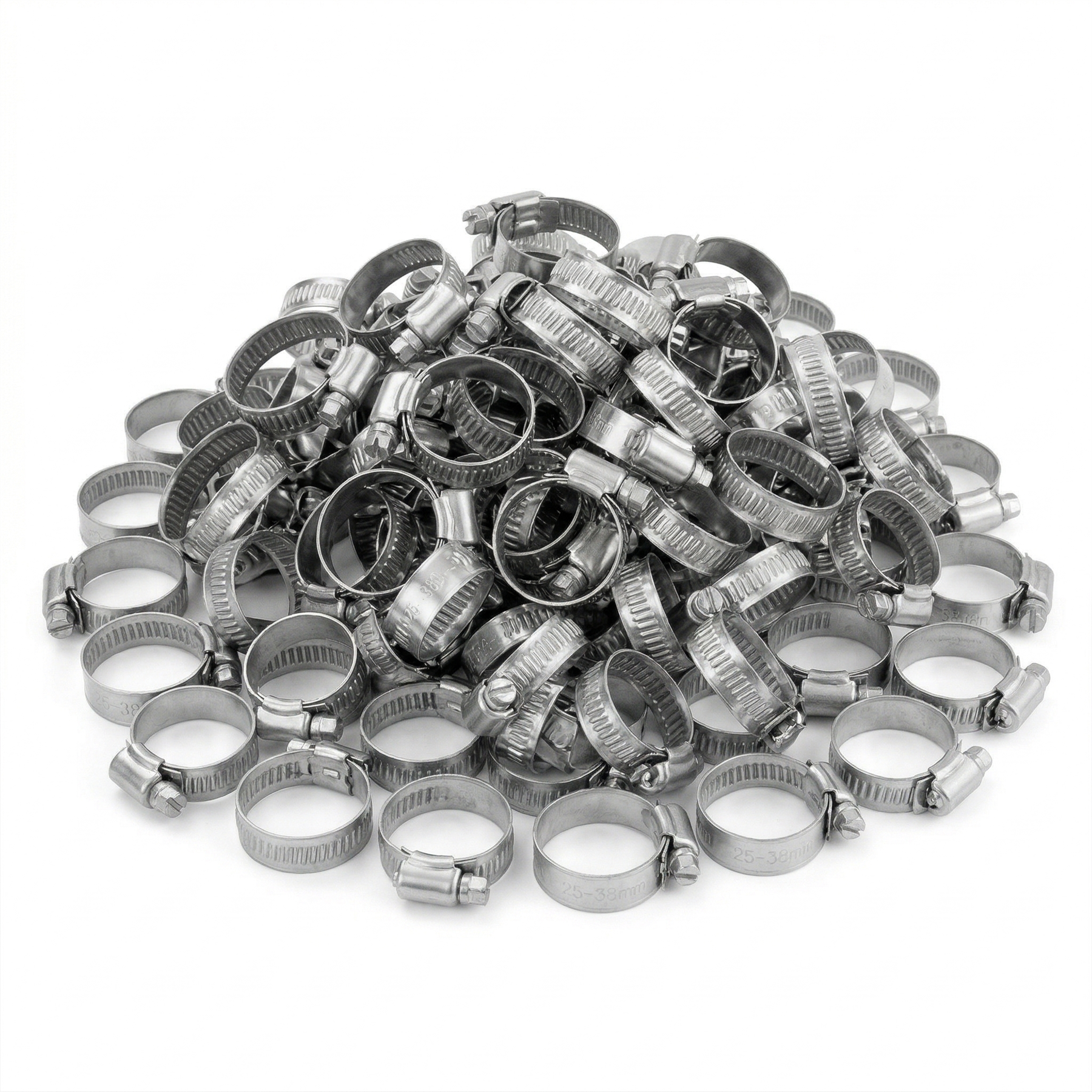 KCT Stainless Steel Hose Pipe Clip Tube Clamps for All types of Hose - Bulk Trade Pack