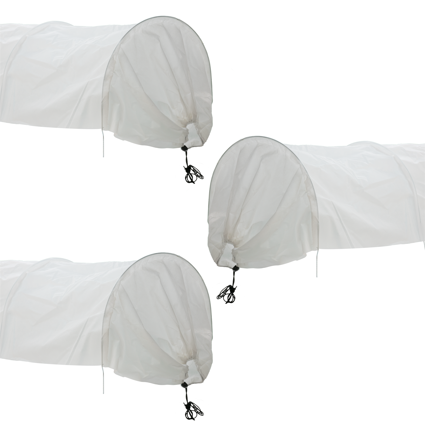 KCT 3 Pack Fleece Garden Net Cloche Grow Tunnel