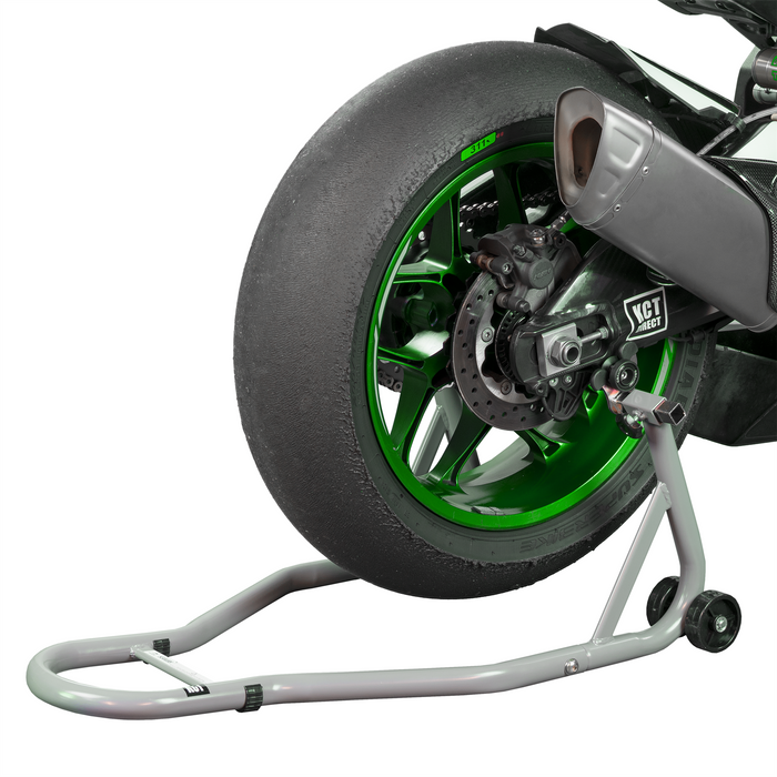 KCT Motorbike Front & Rear Heavy Duty Paddock Stand + Tyre Warmer Covers Combo