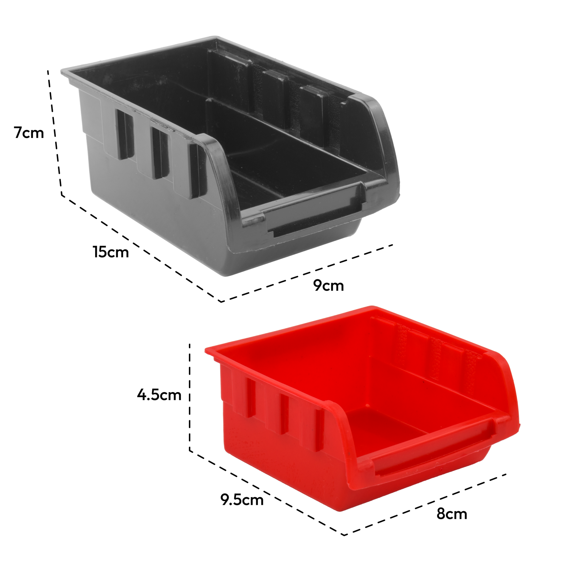 KCT 46pc Wall Mount Storage Bin Organiser