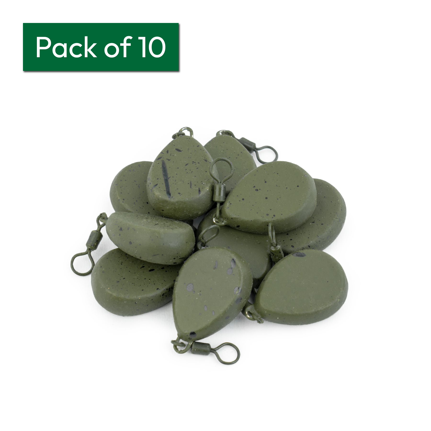 KCT Flat Pear Lead Fishing Weights