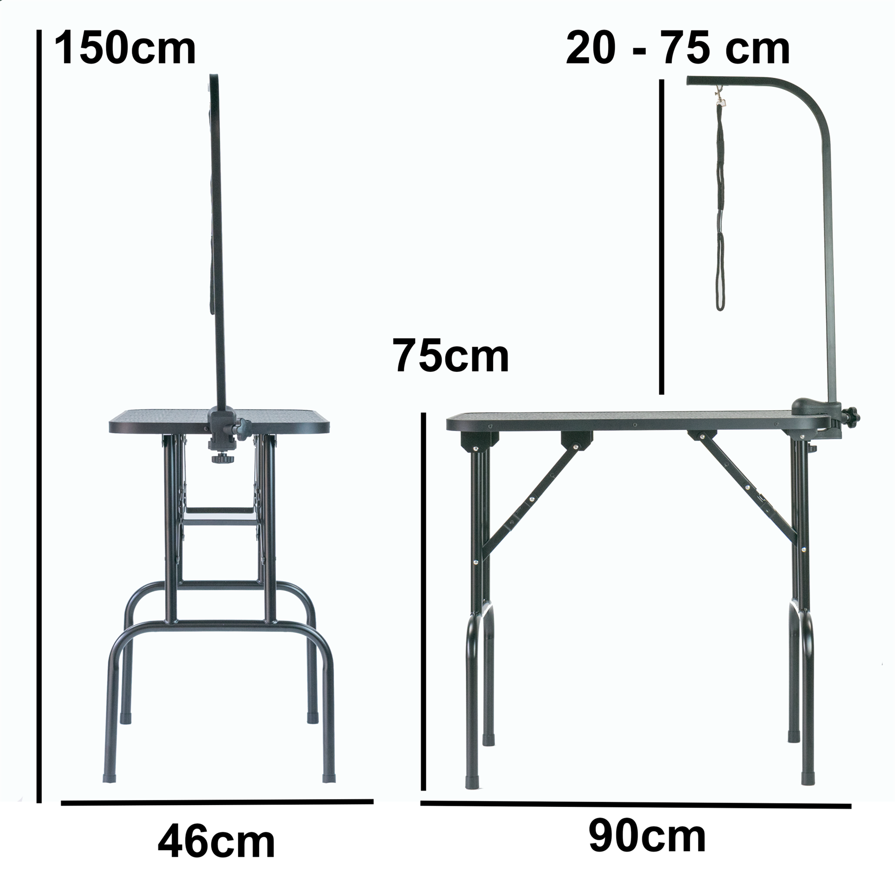 KCT  Portable Dog Grooming Table with Leash Tether for Small/Medium/Large Pets