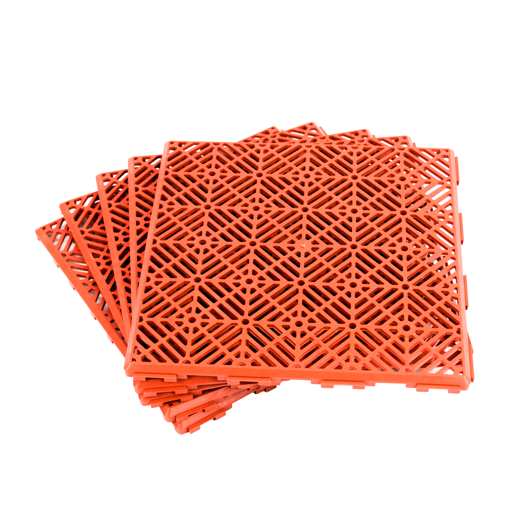 KCT Coloured Garden Path and Patio Decking Interlocking Tiles - Pack of 5