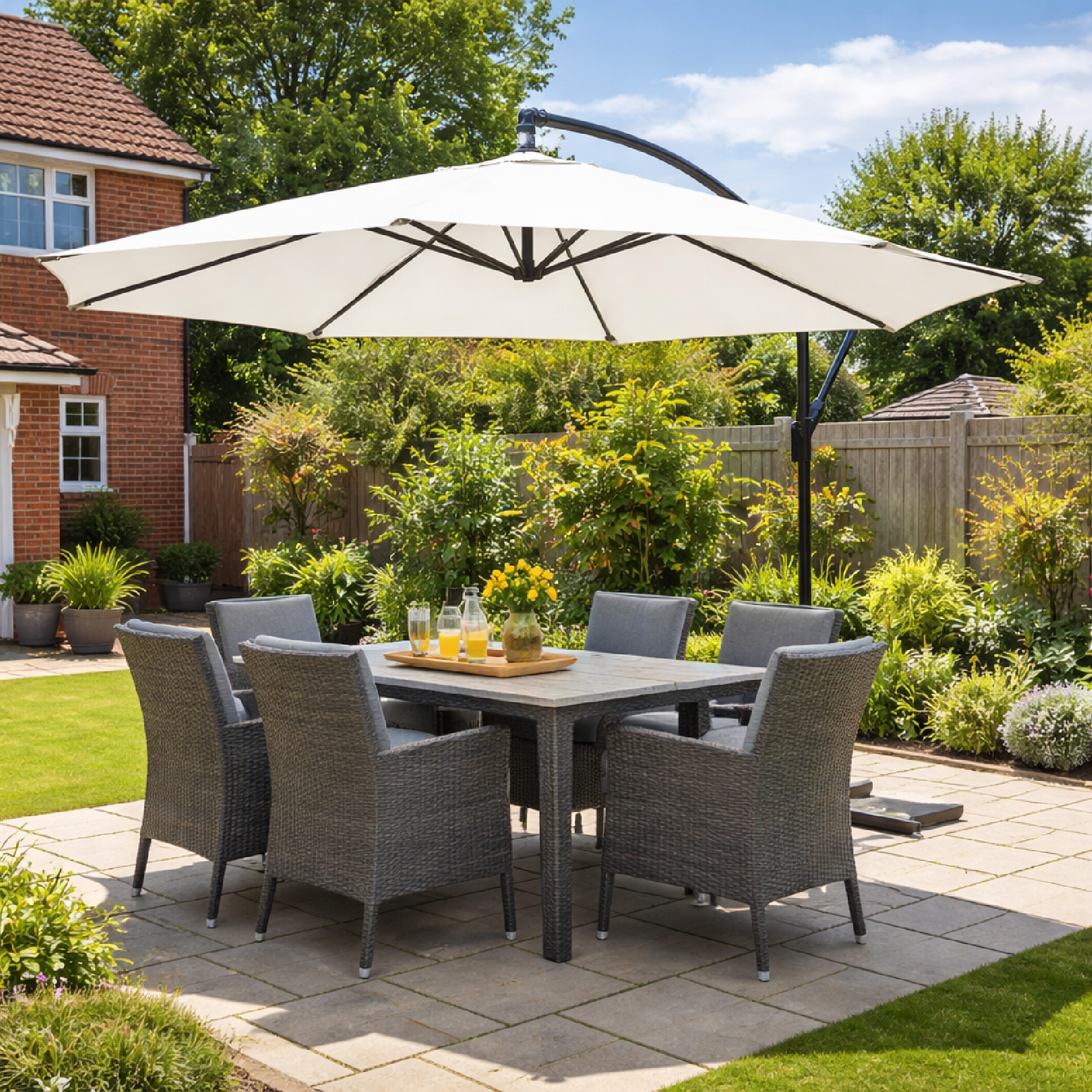 KCT 3m Large Cantilever Garden Parasols Only