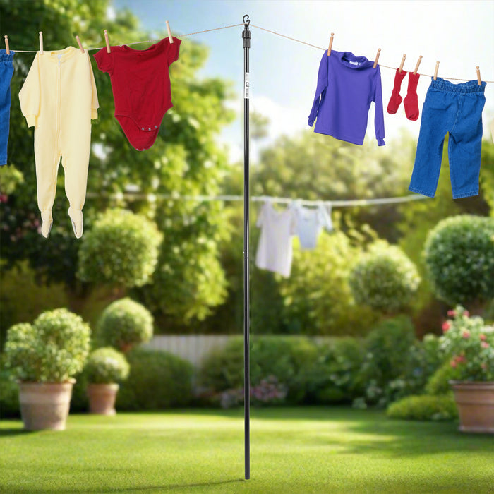 KCT 2.4m Extendable Washing Line Prop Pole – 4 Pack