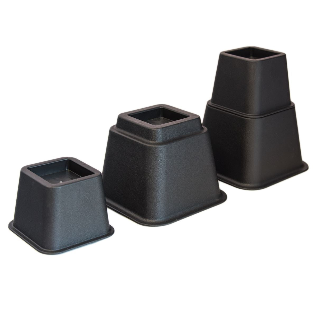 KCT 8 Piece Stackable Adjuster Bed Riser