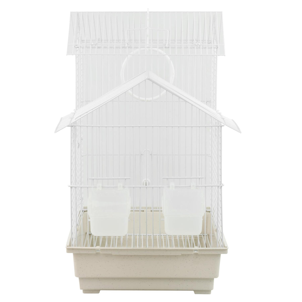 KCT Santiago Small Exotic Bird Travel Cage - White