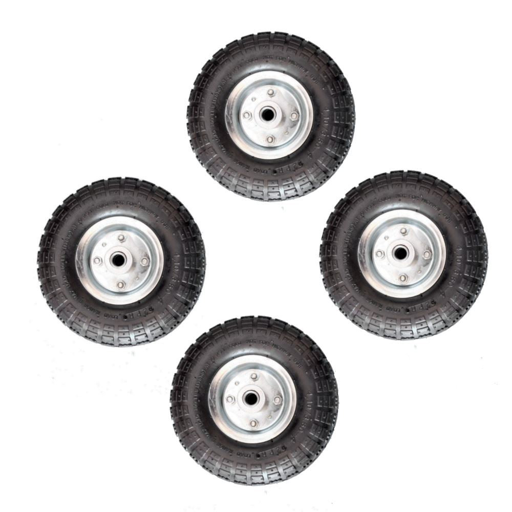 KCT 10" 4.10 /3.50 - 4 - Replacement Garden Trailer Wheel