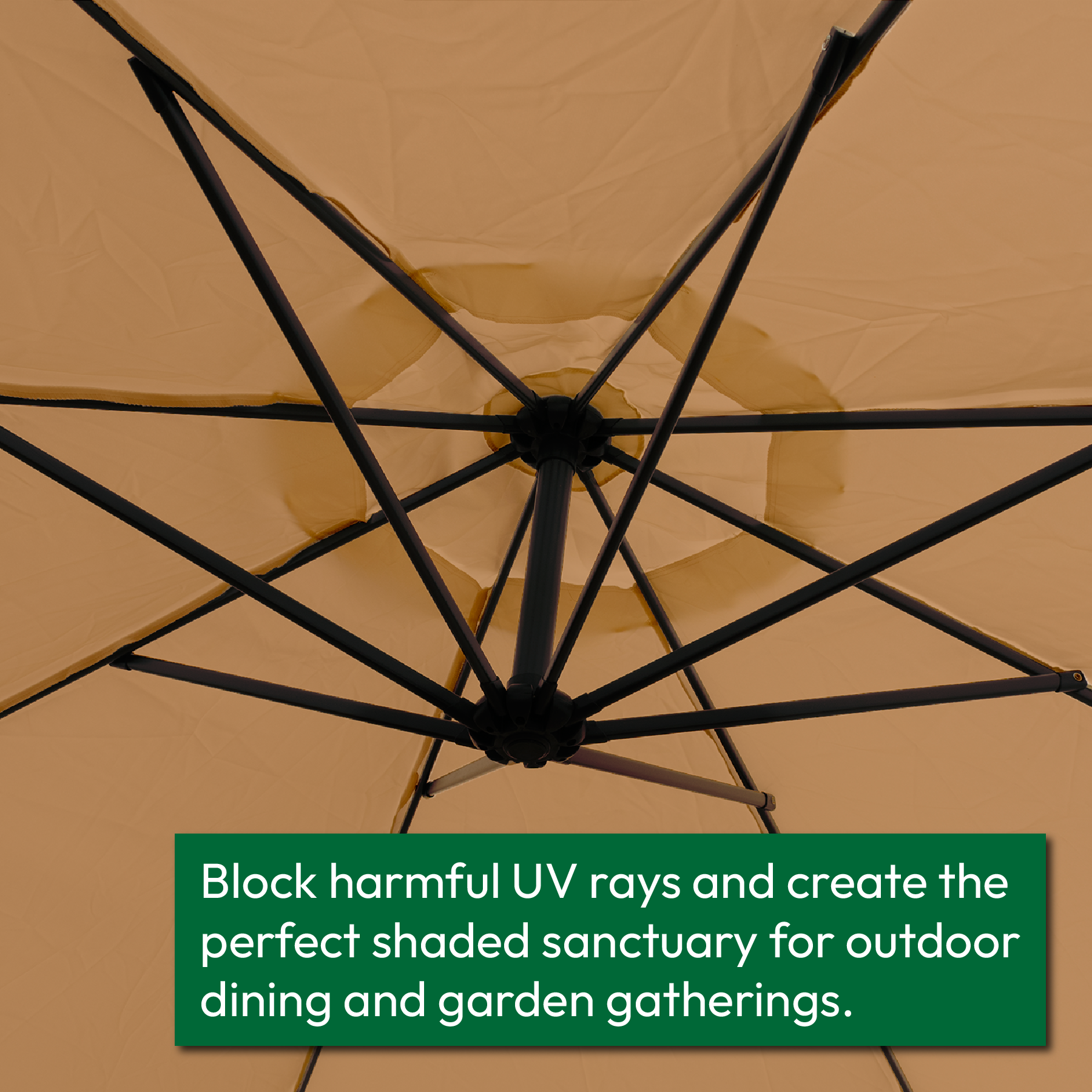 KCT 3m Large Cantilever Garden Parasols Only