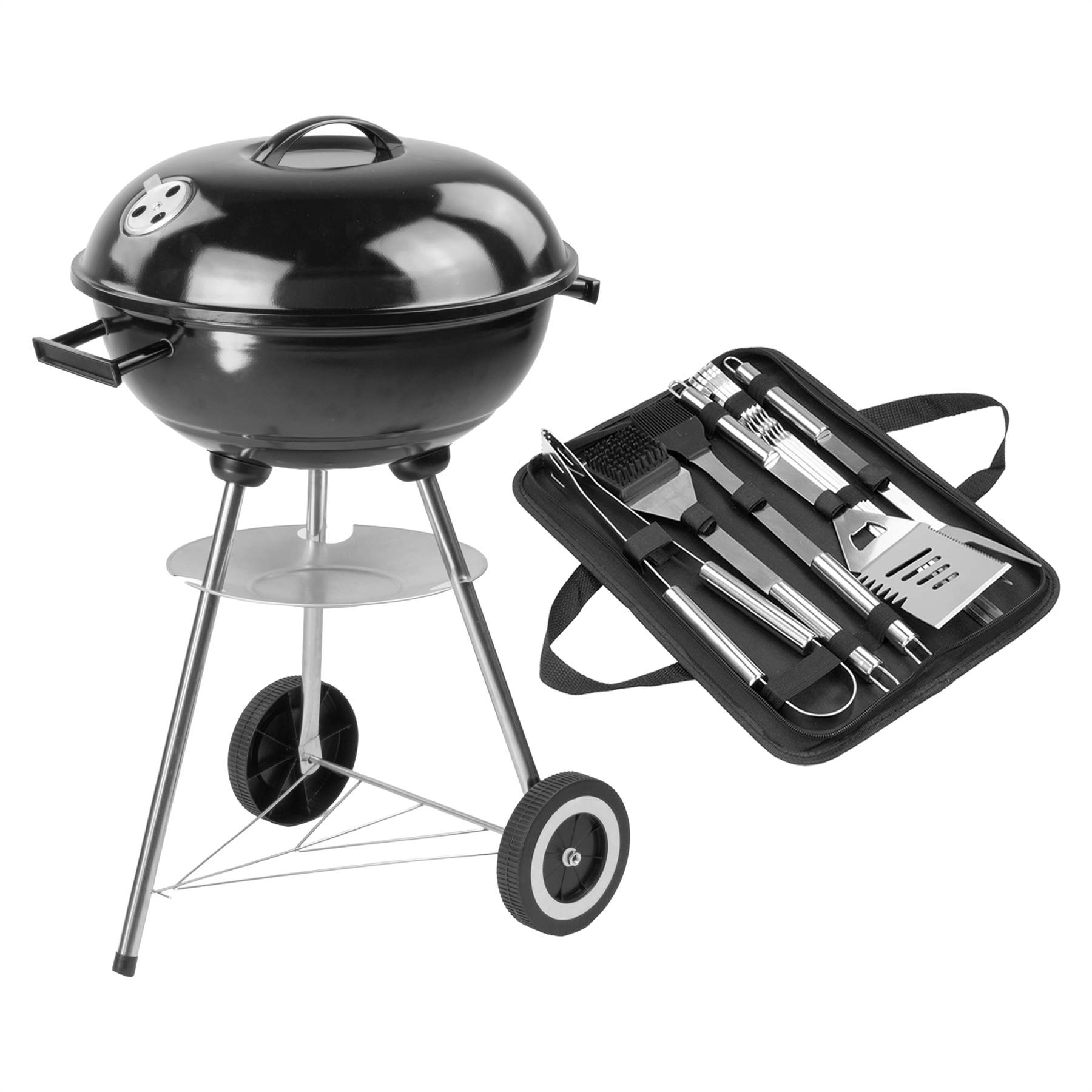 KCT Compact Kettle BBQ With Tool Set