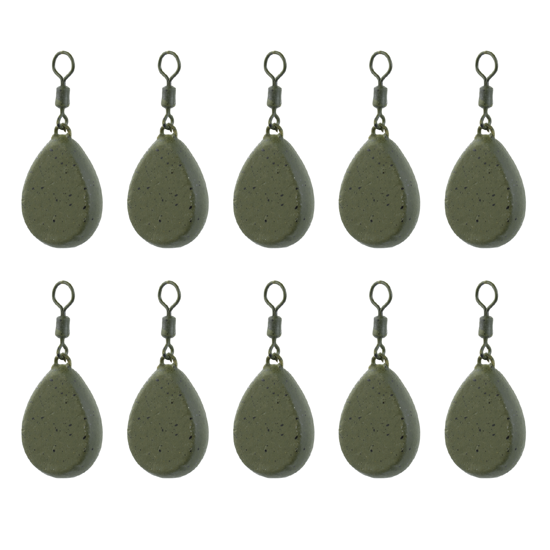 KCT Flat Pear Lead Fishing Weights